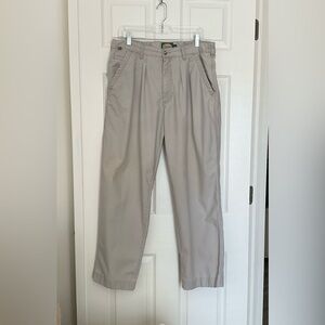 Cabelas Pants Mens 36 x 32 100% Cotton Khaki Beige Chino Pockets Outdoor